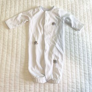 Mud Pie Newborn Gown with Elephants